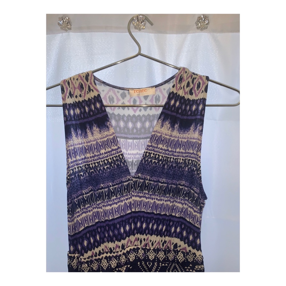 Renee maxi dress with a mini slit